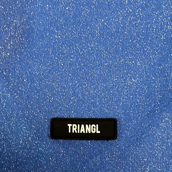 Blue sparkle swimsuit set with bag. - Picture 13 of 13